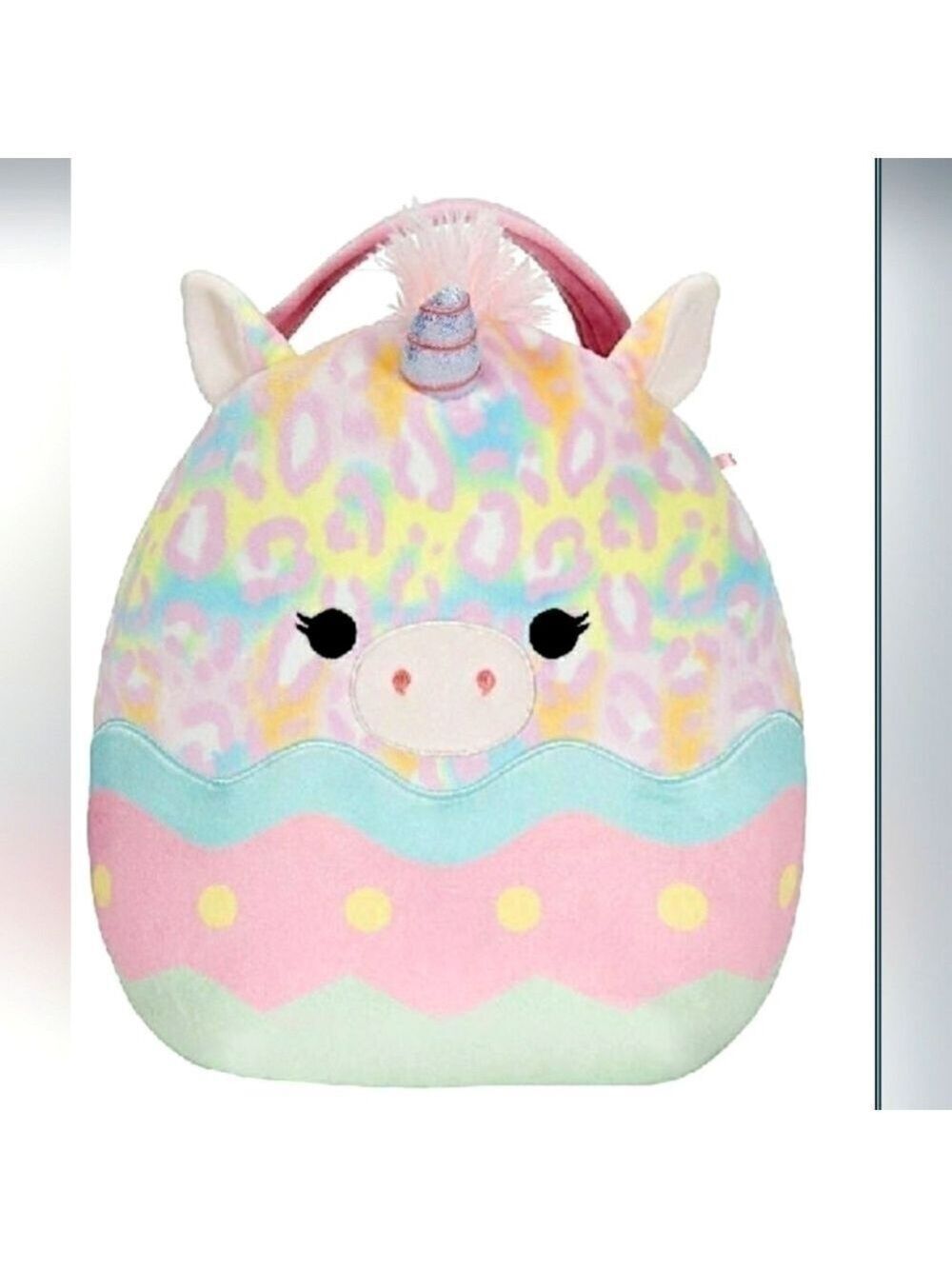 BEXLEY Unicorn Squishmallow Easter Basket Original Squishmallows New